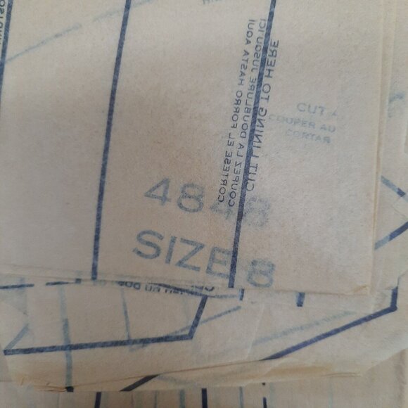 Mail Order Vintage 1960's Pattern #4848 Women's Cape Size 8 Bust 31.5 Waist 24 - Picture 4 of 9